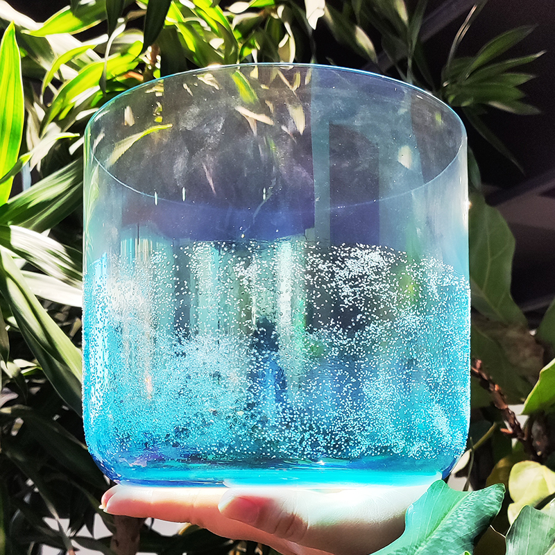 Q're cyan alchemy crystal singing bowl