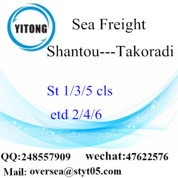 Shantou Port LCL Consolidação para Takoradi