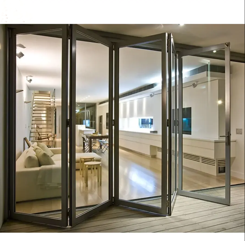 Aluminum folding doors