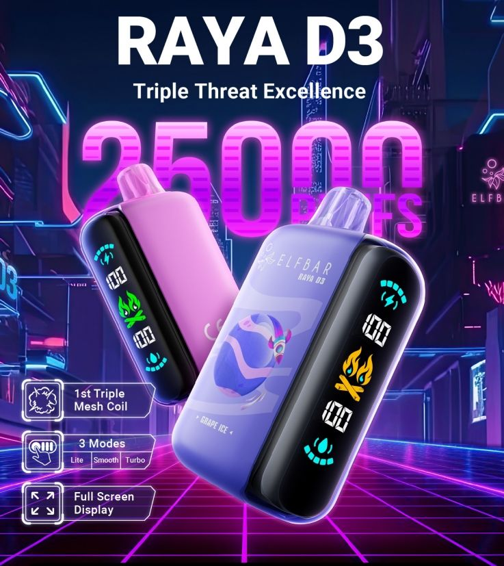 ElfBar Raya D3 25000 Puffs ElfBar Raya D3 25000 Puffs