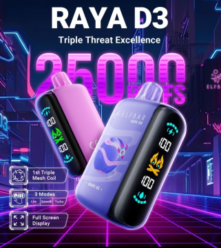 ELFBar Raya D3 Disposable Pod Device 25K Puffs