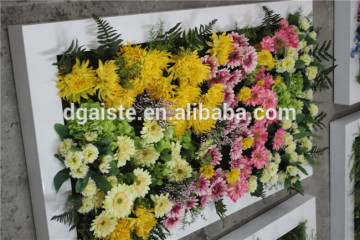 decorative home decor green wall cheapest (80X20cm)ornamental plant artificial flower wall