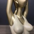 Patung yoga dan patung Yoga Girl Sculpture untuk Bilik Meditasi Pejabat Rumah