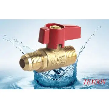 Regular Port Brass Gas Ball Valve,125-FMBV Male Thread*Flare