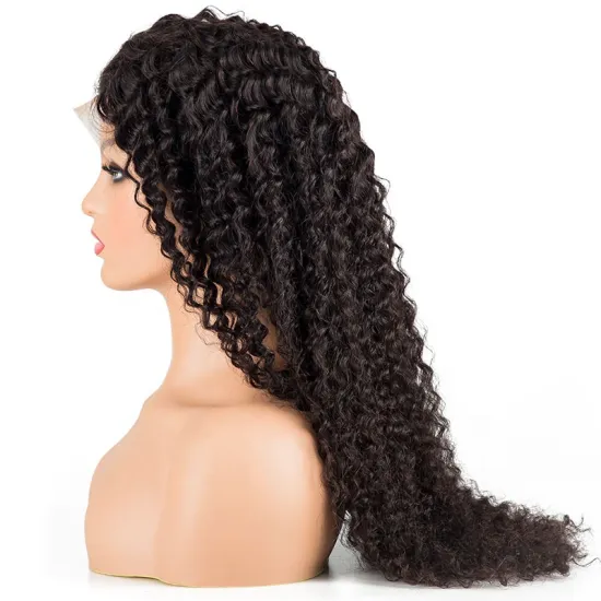 Cheap grade 10a closure wigs water wave natural hair extensions remy human hair lace wig 360 lace front wig