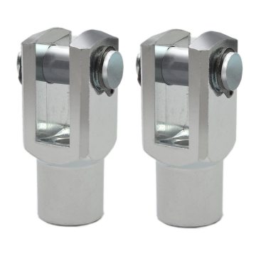 Air Cylinder Rod Clevis End 62mm M12x1.25 Female Thread Y Connector