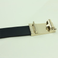 Men's Leather Ratchet Dress Automatic Adjustable Buckle Belt