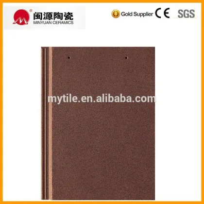 Building material ceramic tile Glazed clay flat roofing tile best selling products roof tile