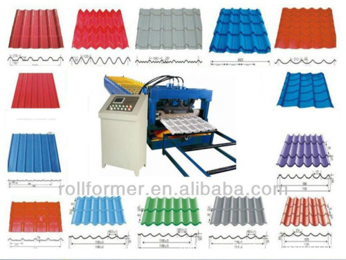 Cs Glazed Tile Corrugated Roof Roll Forming Machine, High Quality Cs ...