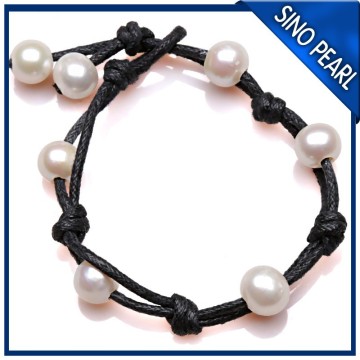 AA 9-10MM Freshwater Pearl Natural Stone Bracelet PB056