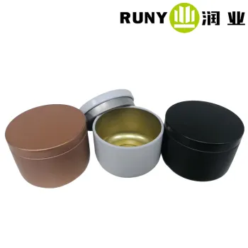 Trendy Mini Round Candle Jar in Modern Design