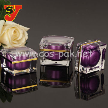 Transparent Plastic Cream Jar