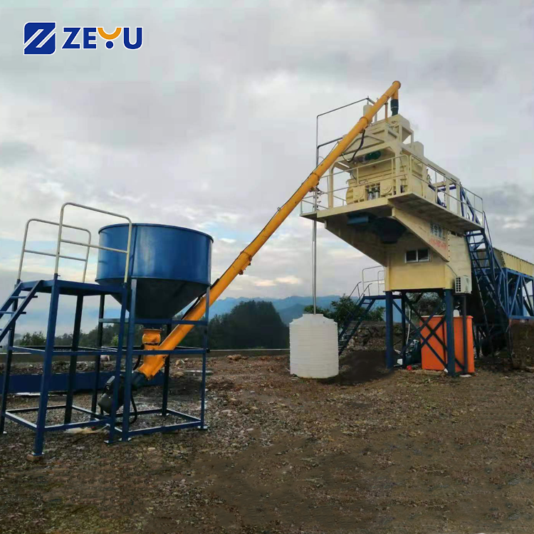 Commercial 35m3 automatic mobile concrete batching plant