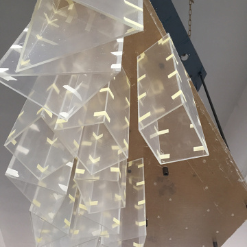 Customized Chandelier For Bar Customized irregular acrylic chandelier for bar Manufactory