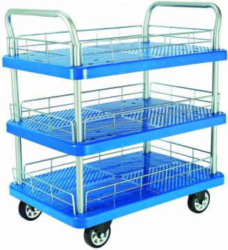 300kgs triple layers Platform Hand Trolley
