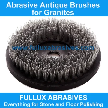 Fullux Antique Brush Round Abrasive Brush for Granite