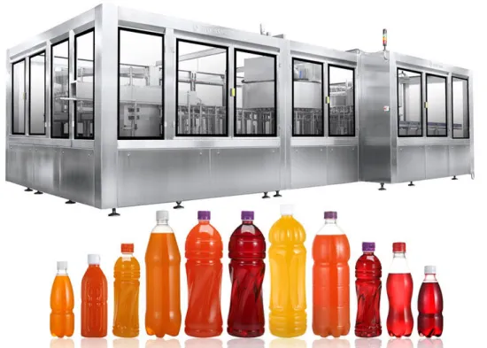 Tea, Milk, Pulp Juice Filling Machine / Line For Pet Square Round Bottles