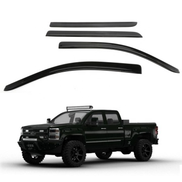 مصنع بيع المباشر الملحقات الخارجية ل Silverado 2014-2016 CREW CAB - Side Door Visor Rain Guard Window Revor