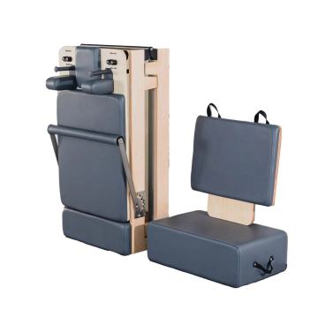 Folding Pilates Reformer Machine in Maple Wood for Gym and Fitness