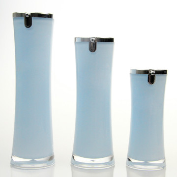 15ml 30ml 50ml black square acrylic vacuum lotion bottle for cosmetics