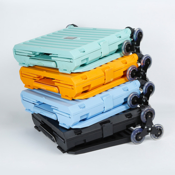 Supermarket Bags: Portable Foldable Eight-Wheel Hand Cart for Luggage and Shopping