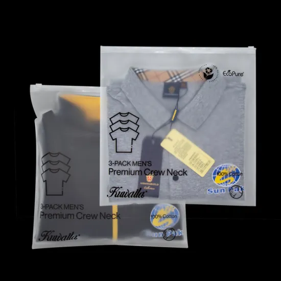 custom zip lock plastic recycled bags with logo