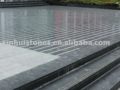 Black Granite-Outdoor Stone Stairs