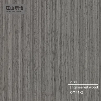 Grey Wood Grain Engineered Wood Veneer