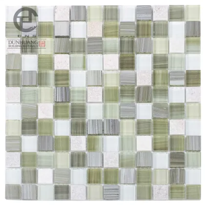 New trend unique 12x12 glass pebble mosaic tile