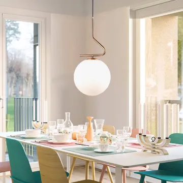 Glass Round Pendant Light Creative Modern Style Chandelier