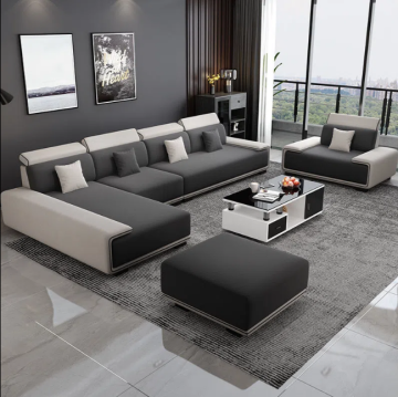 Modern Luxury Latex Sofa Set for Large Apartment: Imperial Style with Easy Maintenance