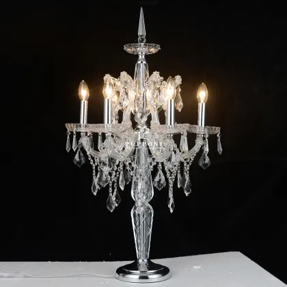 Cristallo European Crystal Table Lamp - Luxury Living Room Lighting