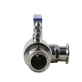 3 Way L Port Manual Clamped Ball Valve