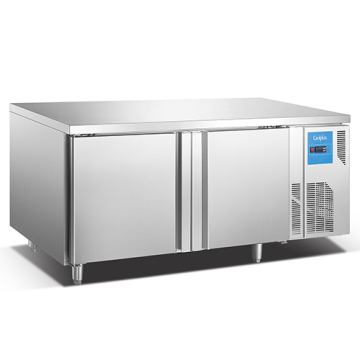 Static Cooling 2 Door 1.5m Table Counter Freezer Workbench
