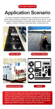 epdm UV resistant rubber sheet environmentally friendly