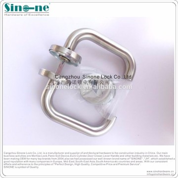 Stainless steel 304 mortise cylinder door lock lever handle factory fire door handle