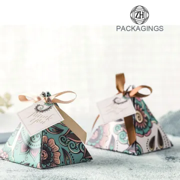 Foldable gift box small hexago chocolate box