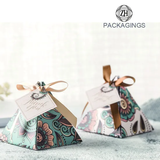 Foldable gift box small hexago chocolate box
