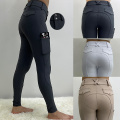 Dragkedja New Women&#39;s Silicone Full Seat Equestrian Breeches