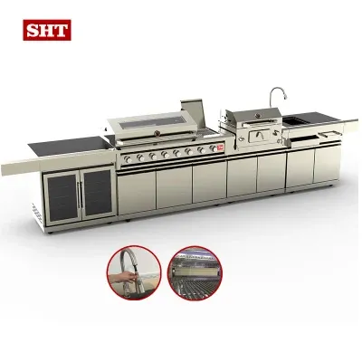 Wholesale Barbecue Grill Gas Charcoal Outdoor Island Kitchen for Home