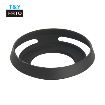 Metal inclined hollow lens hood