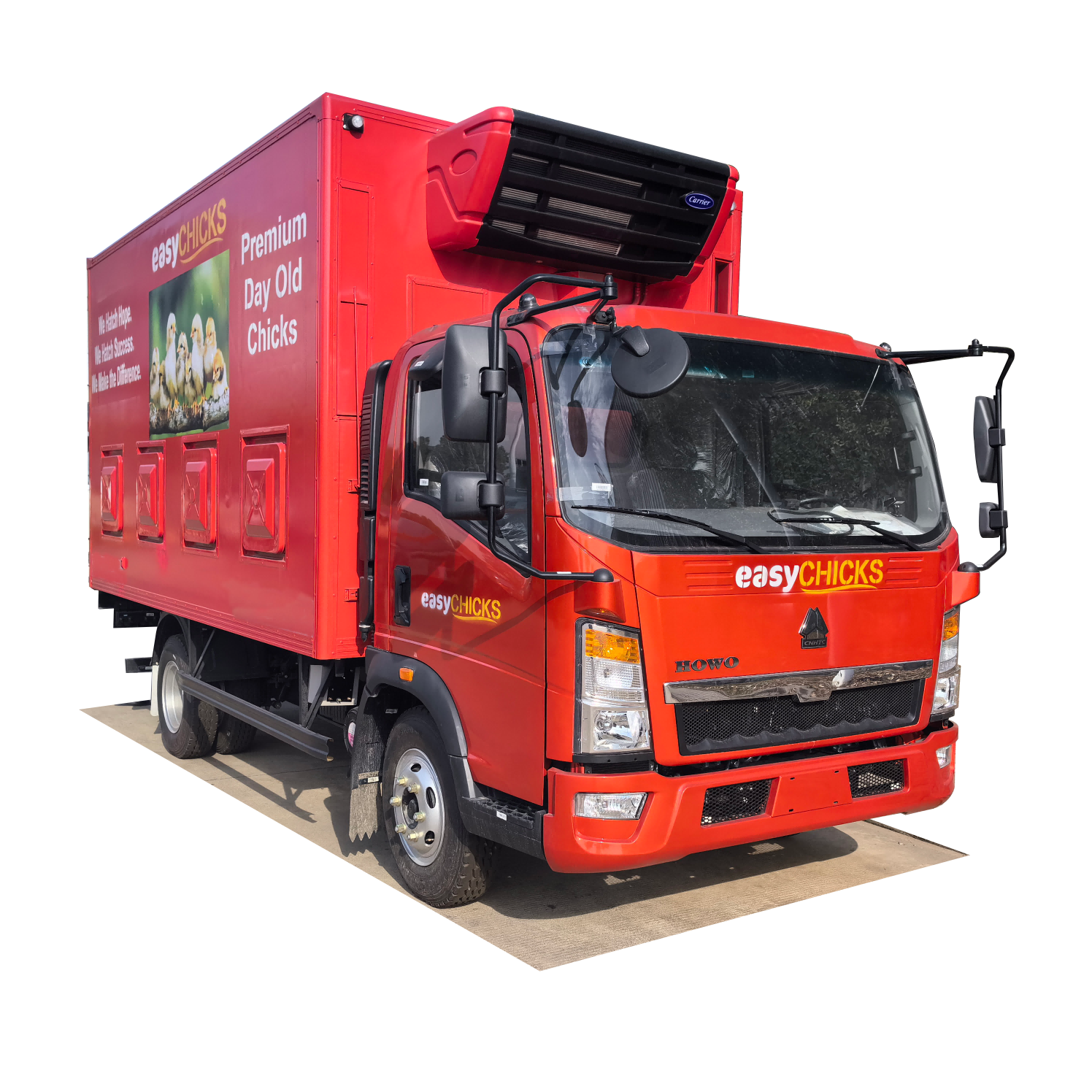 Live Baby Chick Chicken Poultry Delivery Truck