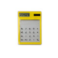 8 chiffres Calculatrice solaire de bureau transparente