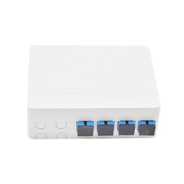 4port Fibre Box Sc LC Terminal FTTH Mini Fiber Optic Splice Box avec adaptateurs et nattes