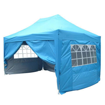 Canopy Gazebo/Cuspidal Tip Pop Up Tent, Fabric made of 420D Oxford with Silver Coating