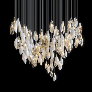 Modern Design Custom Hotel Lobby LED Chandelier Lamp