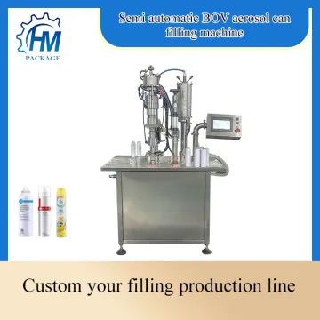 Manual semi automatic aerosol spray can filling machine simple operation