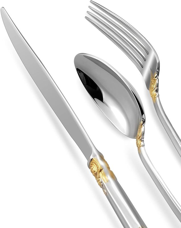 KEAWELL Luxury 20-piece 18/10 Stainless Steel Flatware Set
