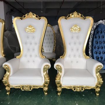 wholesale white wedding wooden throne chair