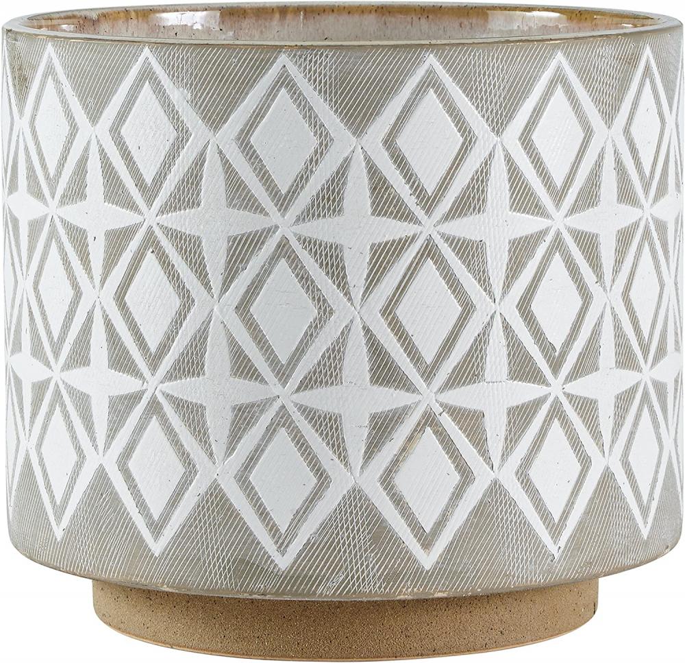 Rivet Geometric Ceramic Planter Pot